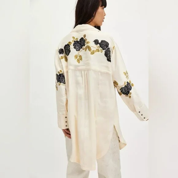 Free People Off the Vines Shirt - Picture 3 of 6